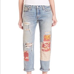 Levis 501 Desperado Patch Jeans